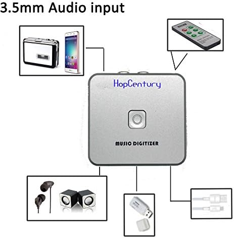 Аудио фаќање касета ЦД MP3 рекордер конвертор со 3,5 mm & RCA во пристаништа