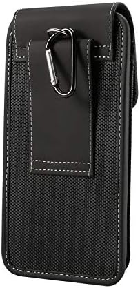 Торби за носач на носачи најлонски солиден торбичка за носење на појас, компатибилен со iPhone 11 Pro XS X 8 7 6, куќиште за водоотпорна