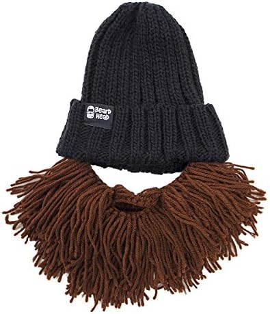 Глава за брада варварски вагабонд -бени - оригинална рачно изработена плетена капа и отстранлива брада