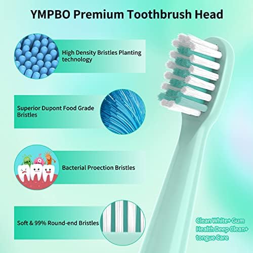 Ympbo 10pcs Замена на четкичката за заби, компатибилна со Векија Детска електрична четка за заби