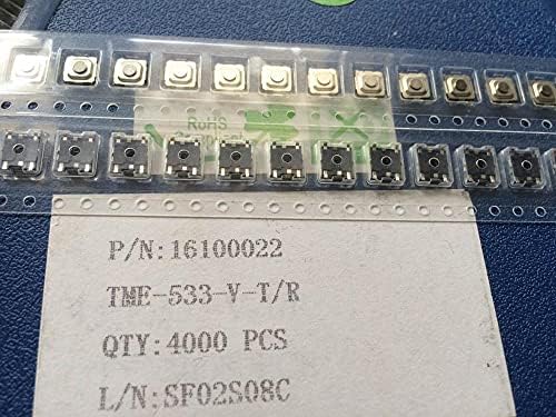 Оригинален TME-533-V-T/R водоотпорен и испоротник на прашина SMD 4PIN 55 441.5 Прекинувач на прекинувачот на копчето на копчето на копчето