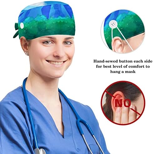 Работното капаче за графити Yoyoamoy со џемпер и копче за хируршки чистач на капакот на косата