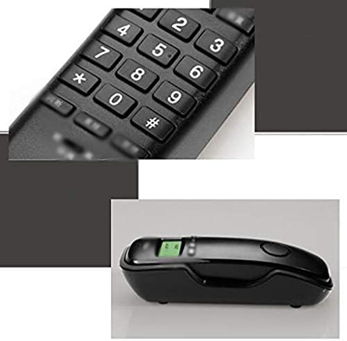 UXZDX Cujux Wallиден телефон, домашна единечна линија монтиран монтиран фиксна бања Телефонски класик, канцеларија, хотелска боја ， црна