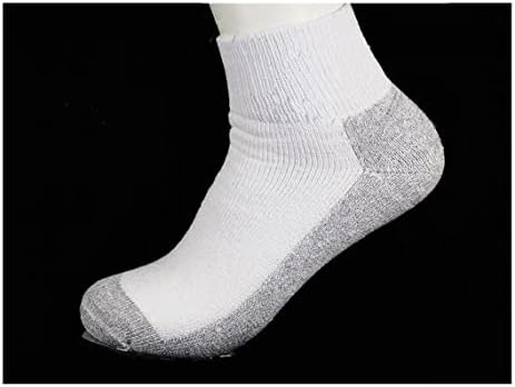 АКЦИЈА ЧОРАПИ За Глуждот За Мажи - Бели И Сиви - Машки Чорапи Со Низок Крој-Еден пар по пакет. Удобност во Торба! Машка Големина