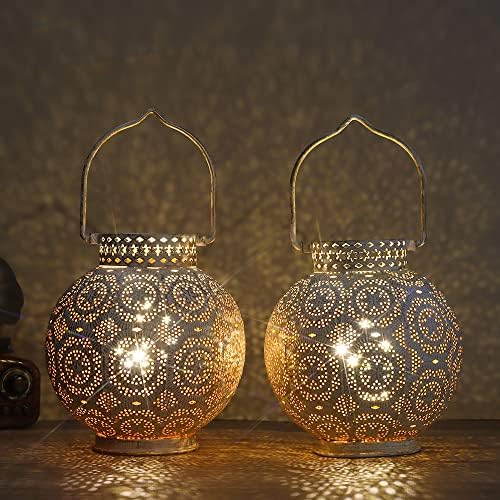 Сет на тририки од 2 марокански декоративни ламби