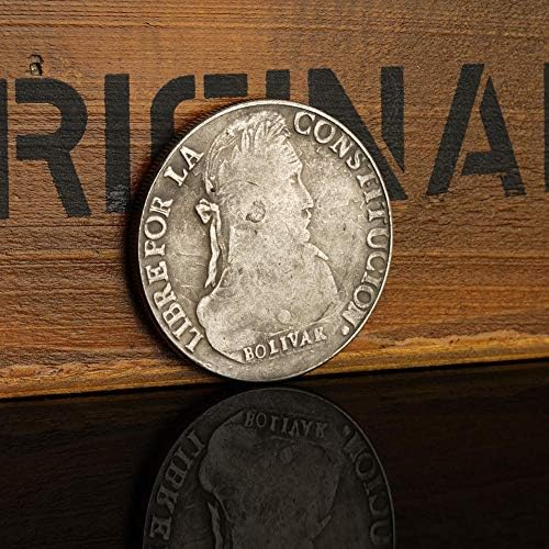 Исклучителна монета 1835 година Јужноамерикански ослободител Симон Боливар комеморативна сребрена монета странска сребрена доларска