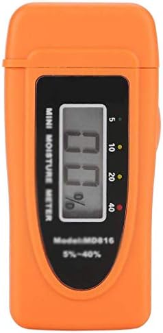 Мерач на влага на термометар WODMB, тестер за дигитален мерач на влага за дрво LCD дисплеј мерач на влага од дрво во затворен простор