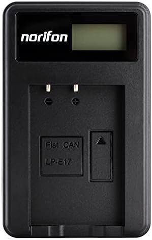 LC-E17 LCD USB полнач за USB за Canon EOS 750D, EOS 760D, EOS M3 камера и повеќе