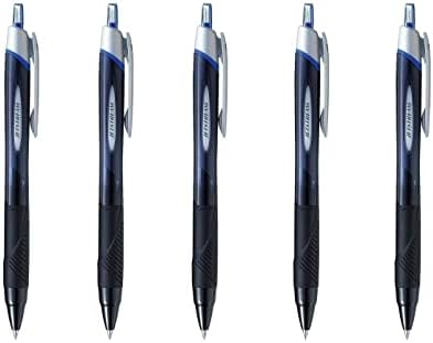 Uni-Ball NEW JetStream Extra Fine & Ultra Micro Point Retractable Roller Ball Pens, -потекав зафат на типот -0,38мм-сина мастило-вредност
