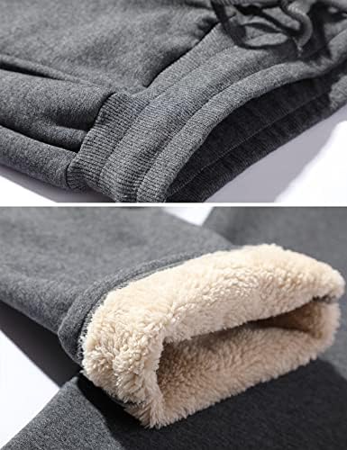 Топло панталони за мажи на Flygo Sherpa наредени џемпери зимски активни патеки со џогери