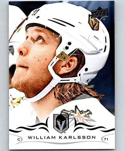 2018-19 Горна палуба NHL Серија 2433 Вилијам Карлсон Вегас Златни витези Официјална УД Сер 2 Хокеј 18/19 Трговска картичка