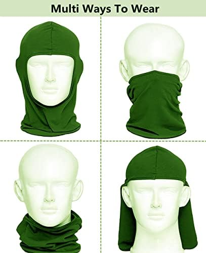 Балаклава ски -маска маска за глава, целосна маска за лице за ветерници за ветерници за лице Сонце УВ заштита шамија мажи жени на