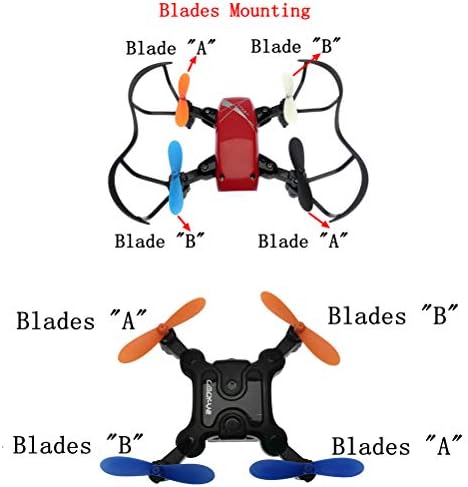 Xiaopyo propellers Blades должина 42 mm за мини преклопување RC Drone Mini преклопен RC Quadcopter Pocket Quadcopter Drone Drone