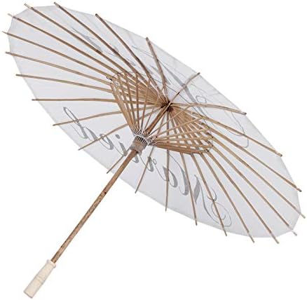 Малакса Лиаксиао - Декоративен чадор, чадор за бела хартија, 3 типа бел чадор, нежен и елегантен за свадбената фотографија на сцената