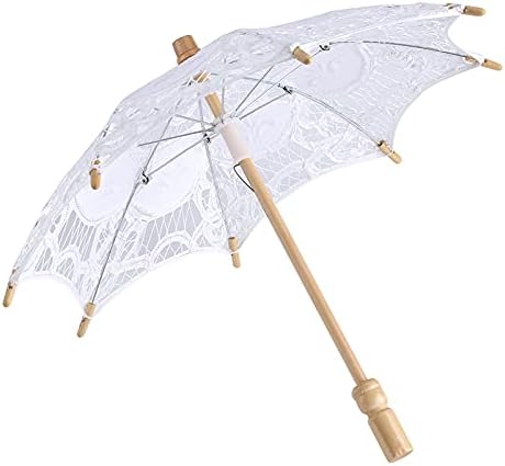 Qiilu 1 x чипка чадор дама свадба чипка чадор чадор парасол сонце чадори за невестинска фотографија за фотографирање