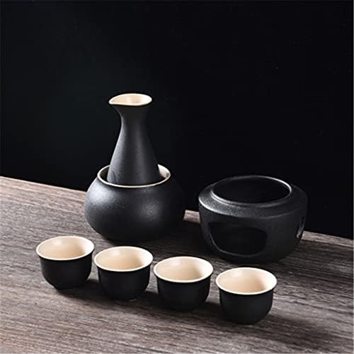 Ggebf керамика вино тенџере чаша јапонско црно злато цвет 300 мл сакси садови вода опрема бар декорација домаќинство кујна за пијалоци