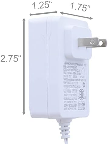 EFX 12VDC 3.0A ETL наведен загревање на загревање AC 100-240V DC 12V Адаптер за напојување на напојување со 6ft кабел во бела боја