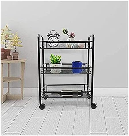 Ataay Rollable Coulde Cloyle Trolley Service Trolley Multi-Pursose Countication Storage Rack Home кујна бања салон за убавина нето решетката
