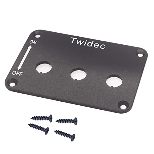 Куќиште на панел за прекинувачи на Twidec/Throggle Rocker 3 Way 3 Way Metal Aluminum Switch Switch држач и 2 парчиња Teern Duty Toggle Switch 16A