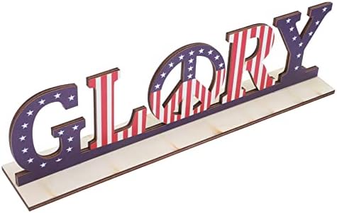Нолитој Орнаменти Од Американска Азбука Украси За Куќи Декорација На Послужавник За Маса За Дома 5 парчиња Американски Нивоа