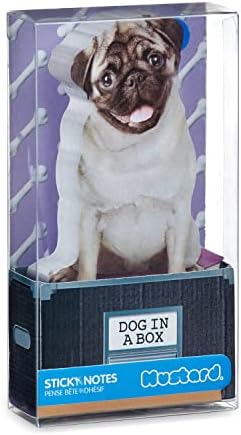 Сместата за лепливи белешки Меморија за белешки - Куче во кутија