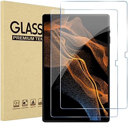 Procase 2 Pack Galaxy Tab S8 Ultra 14,6 инчи 2022 пакет заштитник на екранот со Galaxy Tab S8 Ultra Case 14,6 инчи 2022 со моделот S
