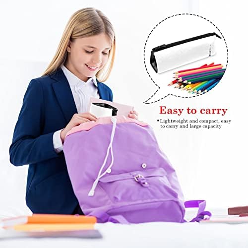 Laiyuhua Преносна стилска торба со молив, пун кожен пенкало, компактен патент торбички, козметичка торба канцеларија додаток
