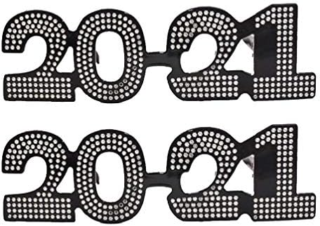 Keseoo chrismas подароци 2 парчиња 2021 очила за очила за очила за новости за новогодишни забави за забави за забави, кои се облекуваат