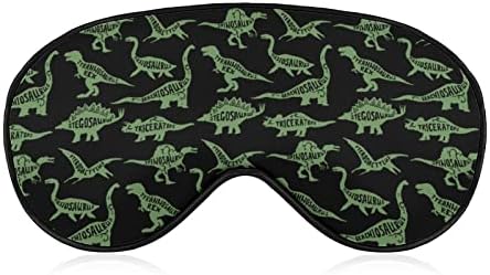 Диносаурус за спиење маска за очи, симпатична слепи очи, ја покрива сенките за очила за жени
