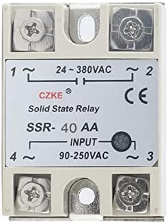 Murve Solid State Relay SSR 10AA 25AA 40AA AC Контрола AC бела школка единечна фаза без влез на пластична обвивка AC 90-250V
