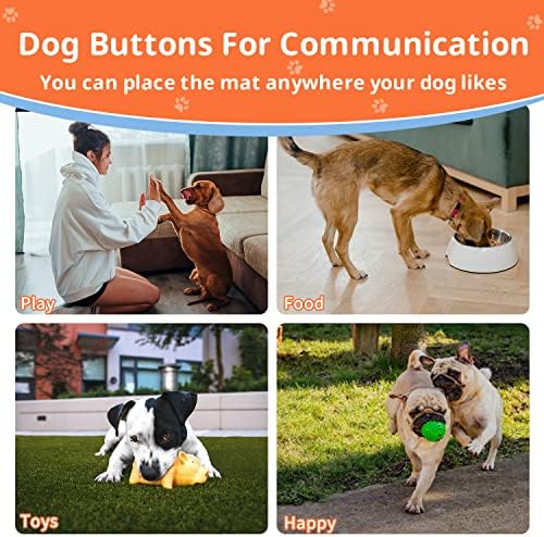 Копче за обука на миленичиња Боски, копчиња за кучиња ， вклучувајќи мат, водич за обука, 50 налепници за однесување. 36 пара лепливи точки, 6