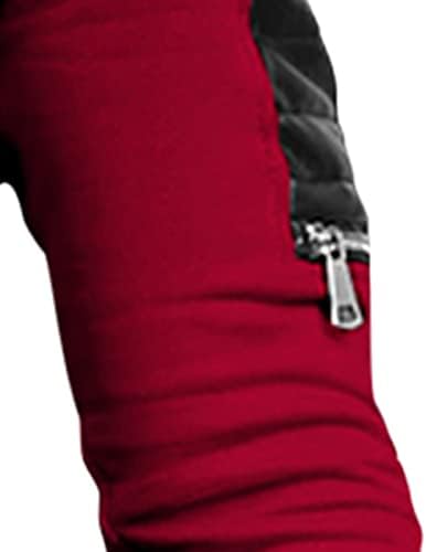 Две цврсти кожни поставени парчиња машки панталони за раздвојување дуксери, џеб обични кадифни мажи, костуми и поставува 38 -ти костум