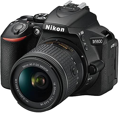 Nikon D5600 24.2MP DSLR дигитална камера со комплет за пакети со леќи од 18-55мм со 64 GB Ultra SD картичка + голема торба за