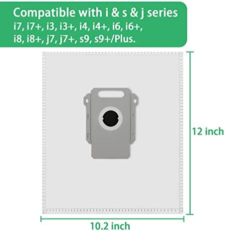 20 компјутери вакуумски кеси компатибилни со iRobot Roomba I & J & S Series I7 I7+ I3 I3+ I4 I4+ I6 I6+ I8 I8+ J7 J7+ S9 S9+/Plus Vacuum