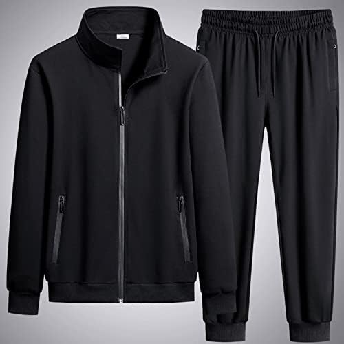 Облека за мажи костуми мода мода едноставна тенок вклопена цврста боја џеб декорација кардиган со долг ракав црна црна боја