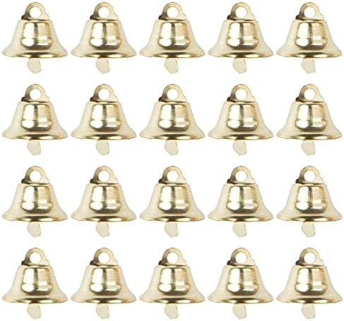 Framendino, 20 пакувања ingингл sвона мини мали sвона занаетчиски sвона со куки за Божиќна свадба DIY занаетчиски ветерници за правење