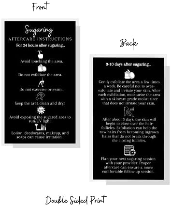Бутик Маркетинг Доо Шеќер Отстранување На Влакна Картички За Нега | 50 Пакување | Големина 2х3, 5 инчи Големина На Визит-Картичка