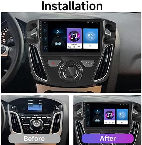 Андроид Автомобил Стерео За Форд Фокус 2012-2018 Радио 9 Инчен Екран На Допир Автомобил Радио Со Bluetooth, Огледало Линк GPS Навигација