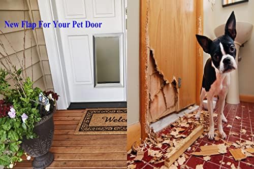 Голем Размавта За Замена На Вратата За Кучиња И Мачки-Компатибилен Со Petsafe Freedore Doggie Door PAC11-11039, Материјали Отпорни На Временски