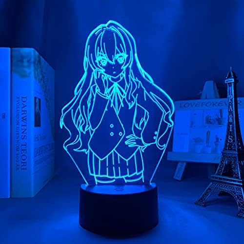 Акрилик со голема големина 3Д ламба bl mo dao zu shi светлина за кревет соба декор сензор за допир шарен LED ноќно светло ламба Mo dao