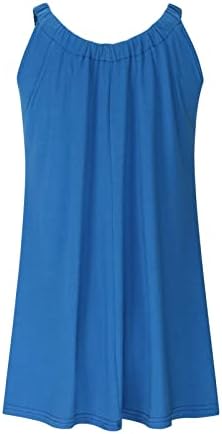 Letterенски летен пушан фустан цветна контрастна боја со високи фустани со низок резервоар за летни фустани за пламен