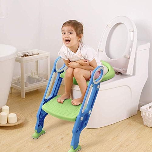 Reftint potty тренинг седиште тоа тоалети одлично дете тоалетно седиште со скалила со столче, прилагодливо седиште за тренер за тоалети