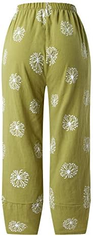 Употреба на жени удобни панталони еластични панталони со половината лето лабава панталони панталони со панталони со џеб