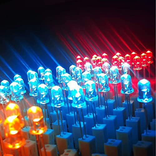 Anliu DNS 100 парчиња 3мм црвени LED диоди светла светли светилки за осветлување сијалички компоненти на електроника индикатори за емитување
