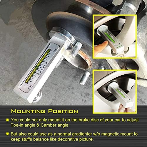 Алатка за Универзален мерач на Катур за алатка за усогласување на магнетски касети за автомобил/камион Магнет Камбер за автомобил