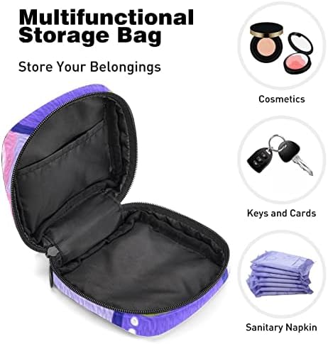 Oryuekan санитарна торба за складирање на салфетка, преносна менструална менструална подлога вреќи, торбичка за складирање на тампон за жени девојки,