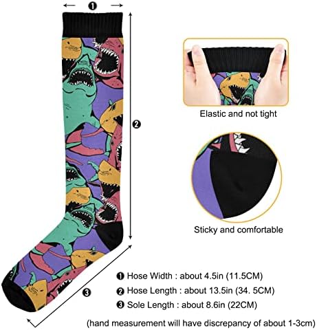 Вусикд симбол за компресија Чорапи за компресија за жени и мажи Циркулација црни долги чорапи за атлетско трчање 2