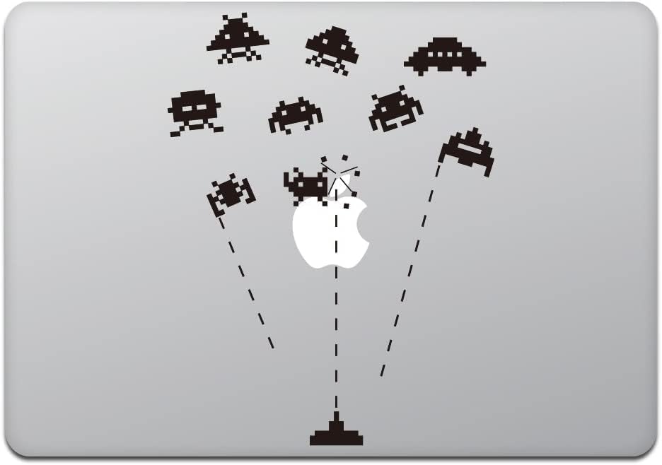 Kindубезна продавница MacBook Air/Pro 13 Налепница MacBook Retro Space Invader Game Black M516-B
