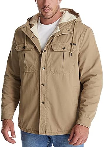 Adssdq Mens Down јакна, трендовски палти за одмор Менс со долг ракав зима плус големина одговара на ветроупорна јакна zipfront solid13