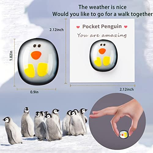 8 компјутери малку џеб пингвин прегратка, мини симпатична пингвин џеб прегратка пингвин животно декорација стрес олеснување играчка специјална